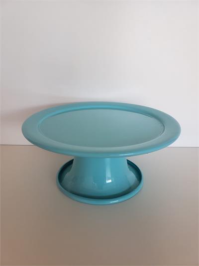 Bandeja Redonda Aluminio Pp Azul Turquesa - DecorFest