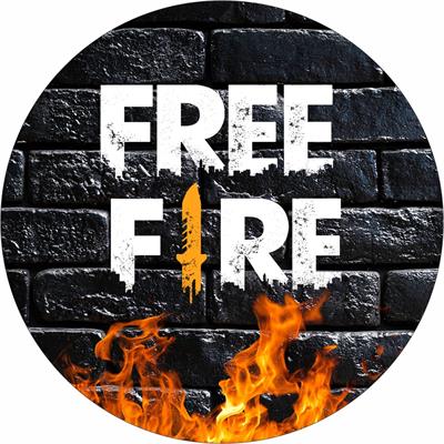 Painel Redondo Free Fire - DecorFest