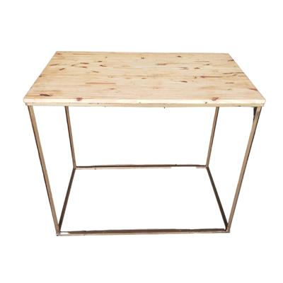 Mesa Retangular Ferro Dourada - DecorFest