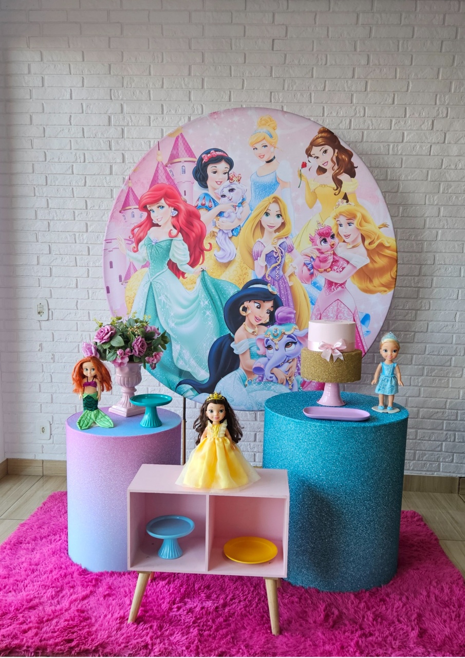 Kit Festa Facil P - Princesas Disney Nicho - DecorFest