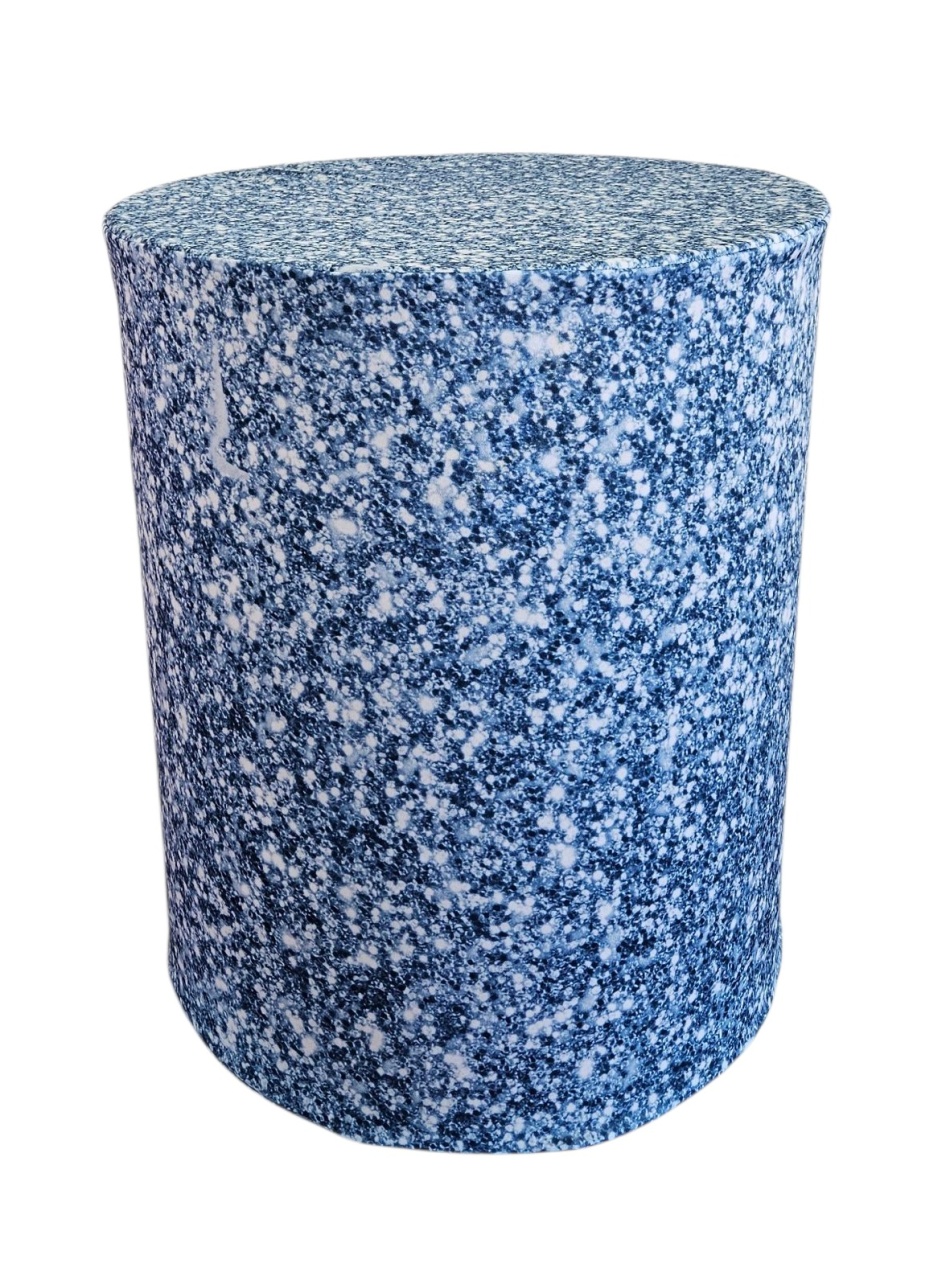 Capa de Mesa Cilindro M - Azul Glitter  - DecorFest
