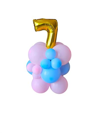 Balão de Chão Com Um Número - DecorFest
