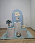 Kit - Azul Cilindros Ripados Com Luminoso - imagem 3