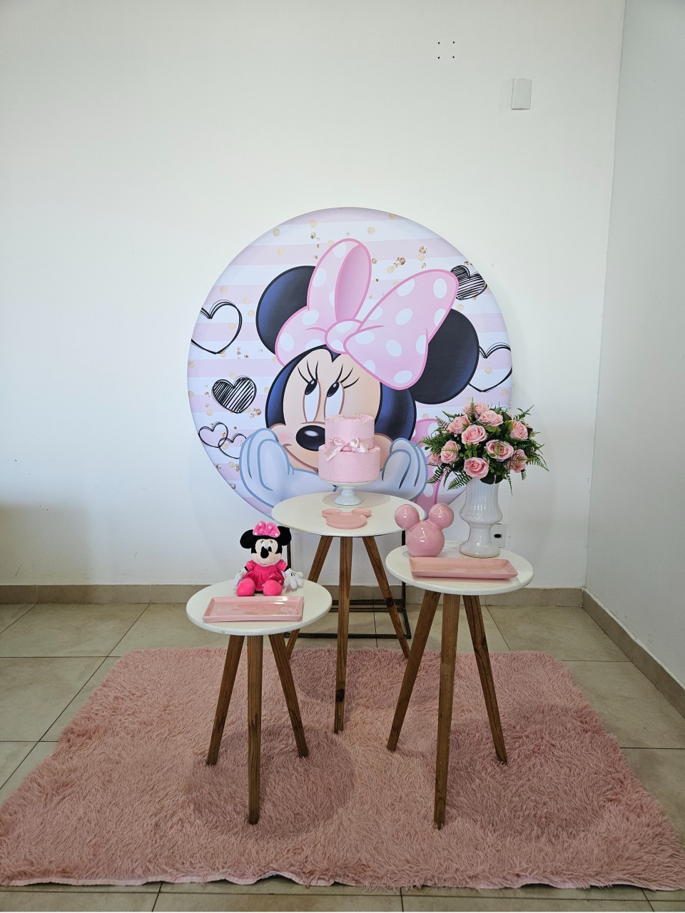 Kit Festa Facil - Minnie Rosa 1 - DecorFest