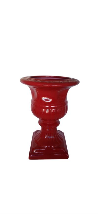 Vaso Vermelho G Louça - DecorFest