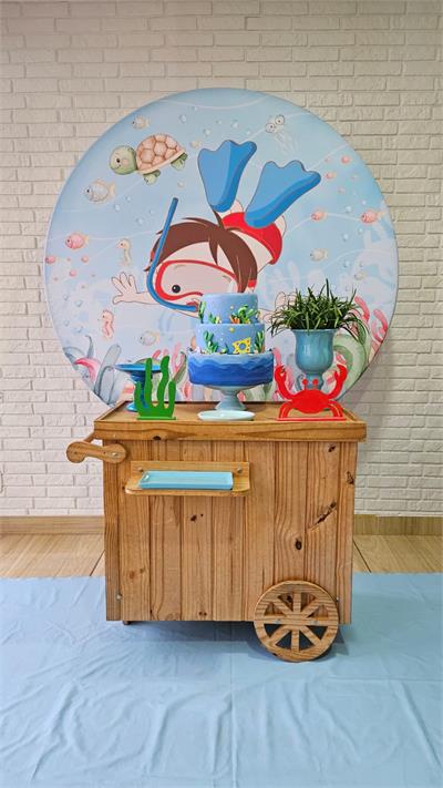 Kit Pocket Car - Fundo Do Mar Menino - DecorFest