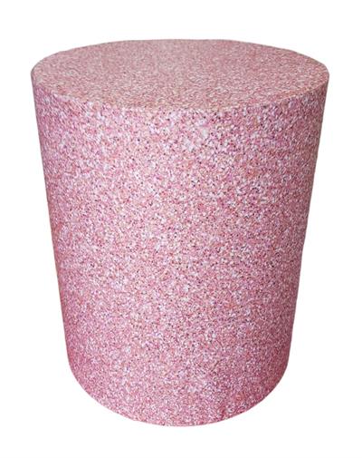 Capa de Mesa Cilindro P - Rosa Glitter (Kit Preto E Rosa) - DecorFest