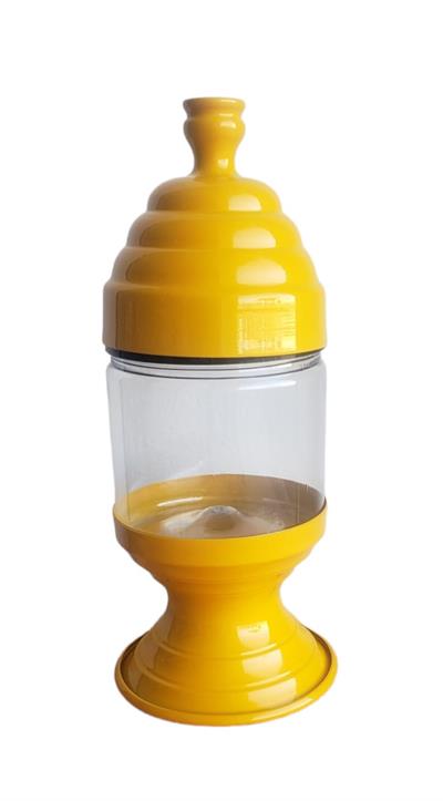 Baleiro Amarelo P Aluminio - DecorFest