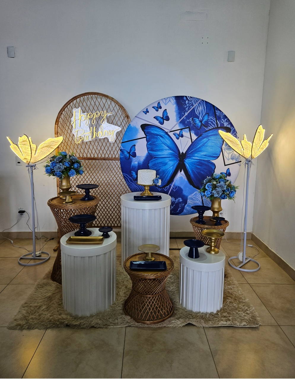 Kit - Borboleta Azul - DecorFest