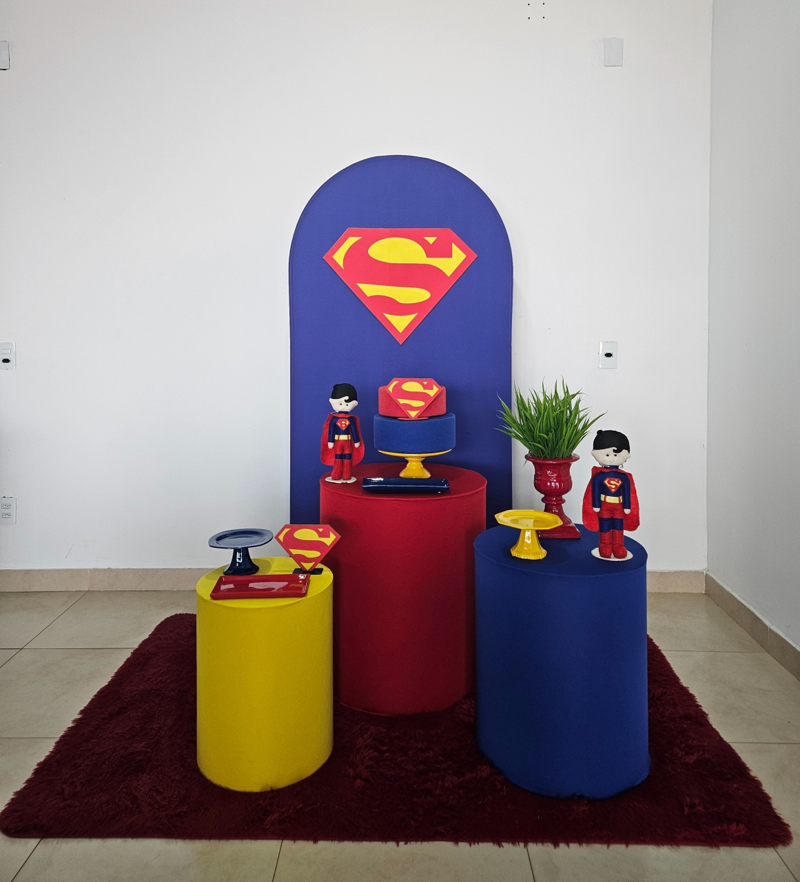 Kit Festa Facil P - Super Homem (Superman)  - DecorFest