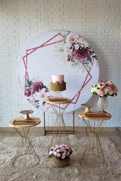 Kit Festa Facil P - Adulto - Flor Marsala - DecorFest