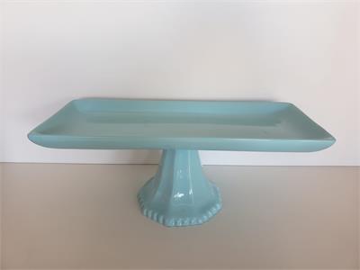 Bandeja Retangular Alta Azul Bebê - Louça - DecorFest