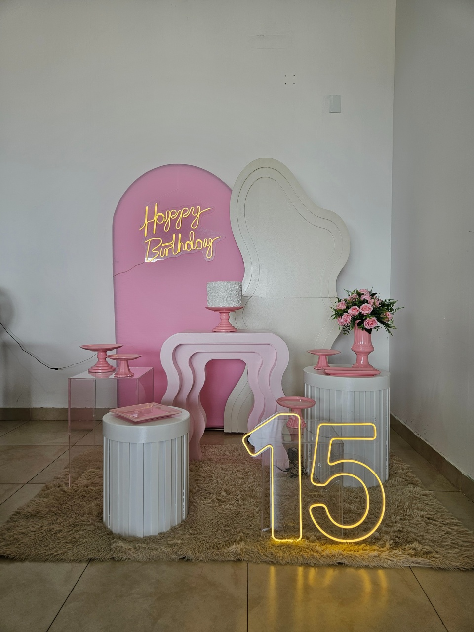 Kit Festa Fácil G - Adulto - Rosa   - DecorFest