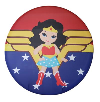 Painel Redondo Mulher Maravilha - Infantil - DecorFest