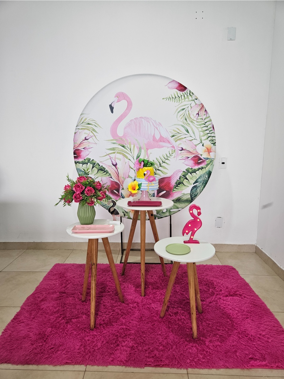 Kit Festa Facil - Flamingo  - DecorFest