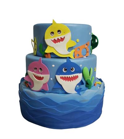 Bolo Fundo Do Mar / Baby Shark - DecorFest