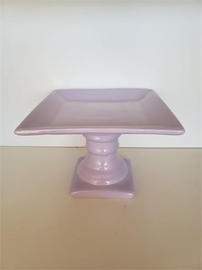 Bandeja Quadrada Alta Lilas - Louça - DecorFest
