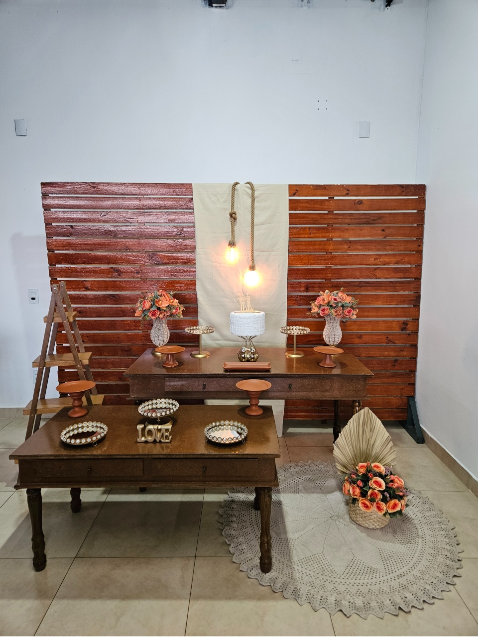 Kit Casamento/Noivado Rustico Pedraria E Terracota - DecorFest