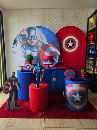Kit Festa Facil G - Capitão America - DecorFest