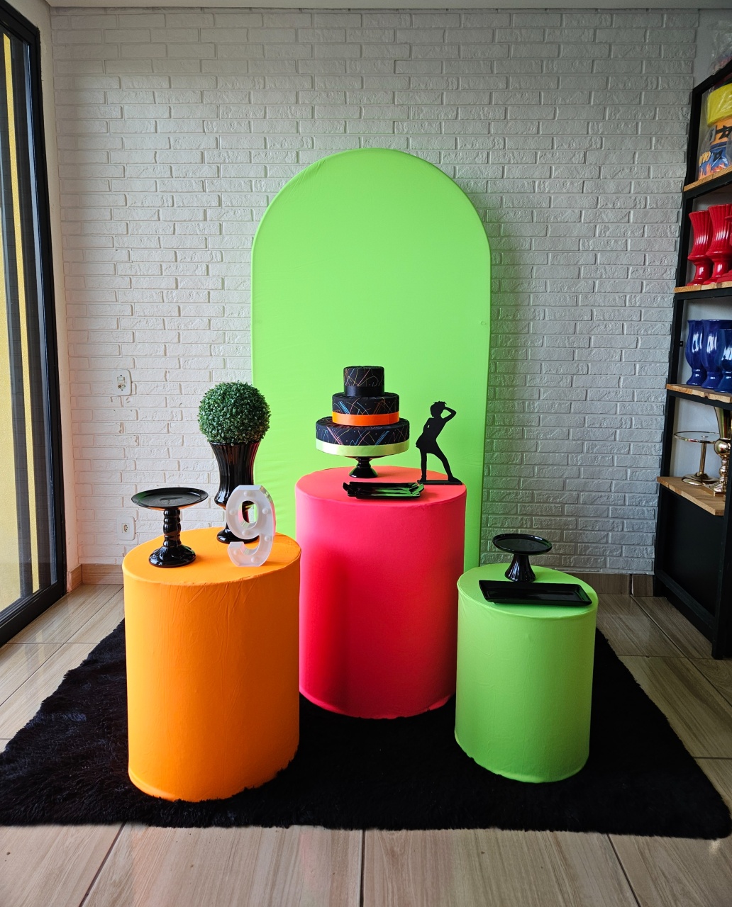 Kit Festa Facil P - Neon Liso - DecorFest