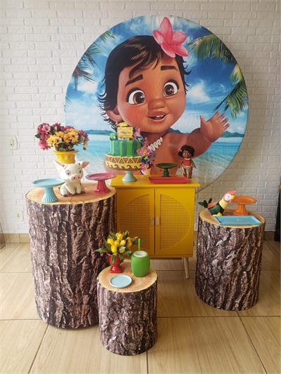 Kit Festa Facil M - Moana Baby - DecorFest