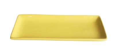 Prato Amarelo Candy Retangular Louça - DecorFest
