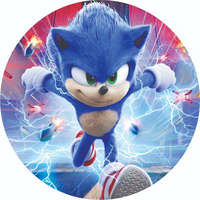Painel Redondo Sonic - DecorFest