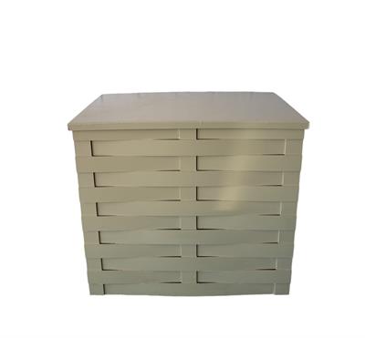 Mesa Trançada Desmontável Bege - DecorFest