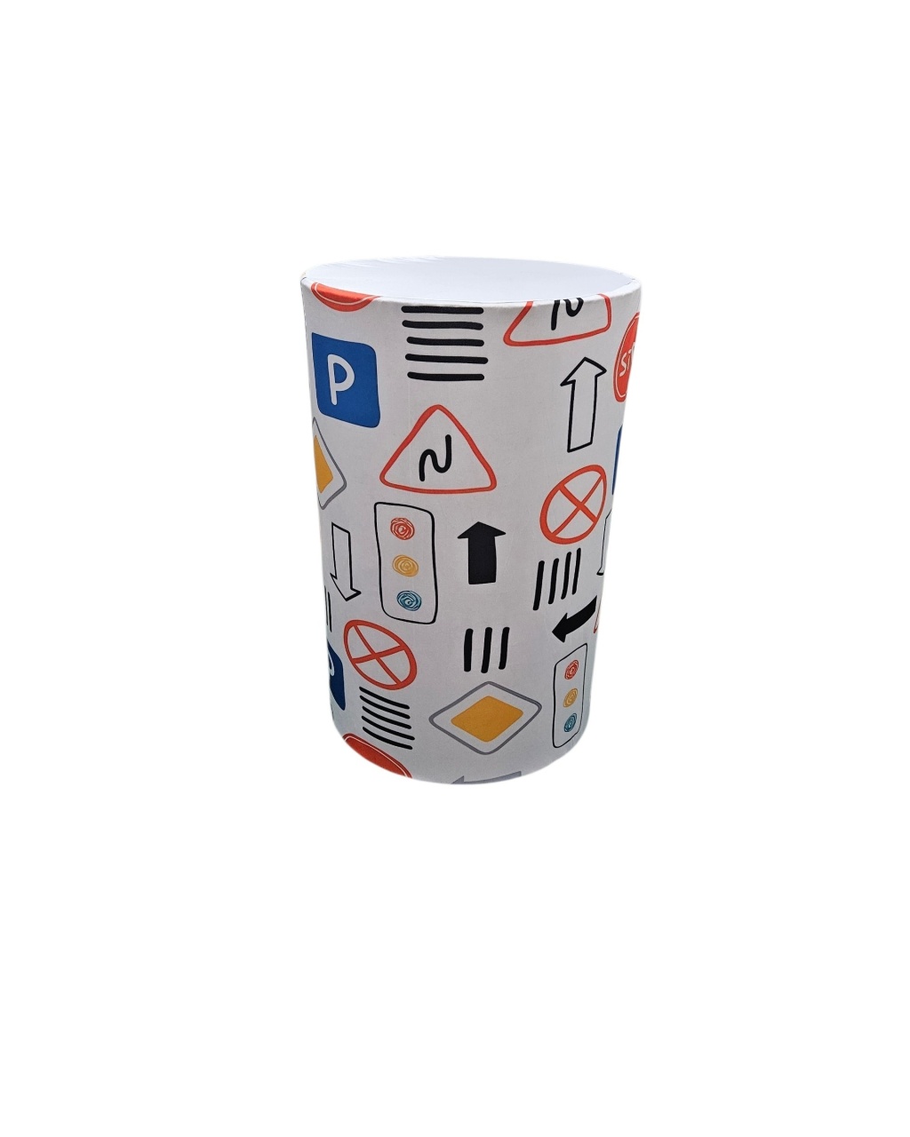 Capa Mesa Cilindro G - Carrinhos -Meio de Transporte - DecorFest