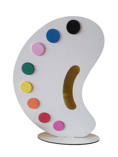 Display/ Totem de Mesa Aquarela Mdf - DecorFest