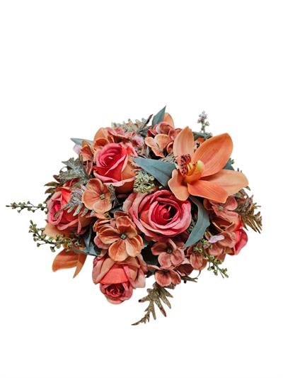 Arranjo de Flores - Orquidea Laranja - DecorFest