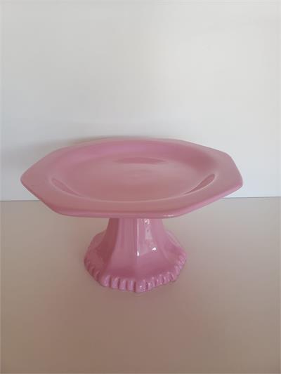 Bandeja Rosa Oitavada P Louça - DecorFest