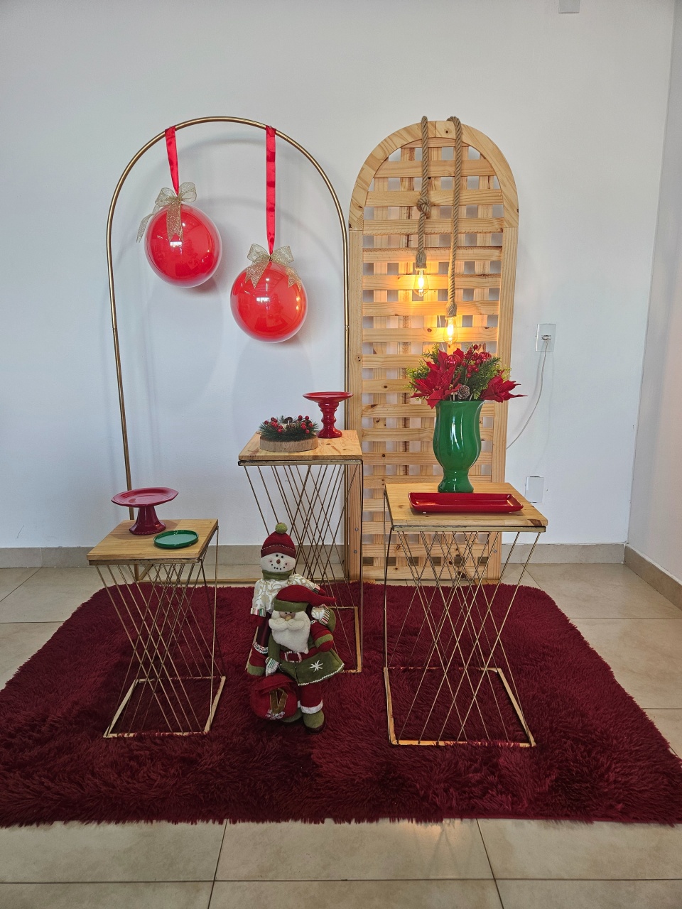 Kit Festa Facil - Natal Painel Treliça - DecorFest