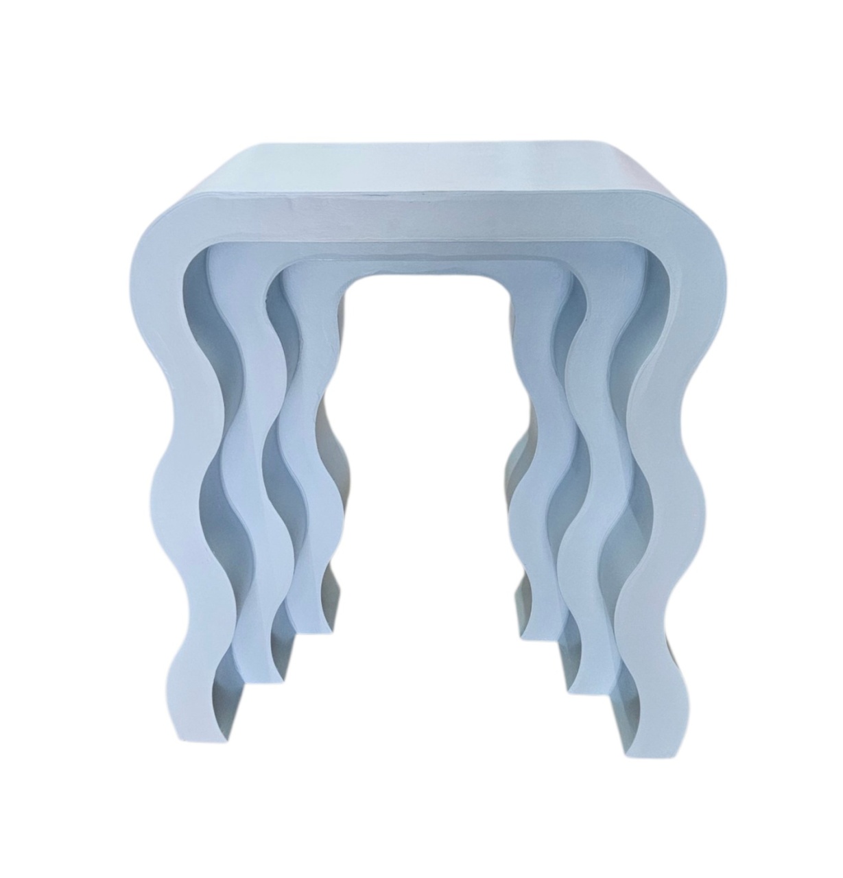 Mesa Orgânica 3D M - Azul Candy - DecorFest