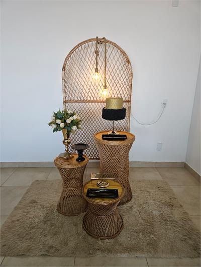 Kit Festa Facil P - Adulto - Vime Preto E Dourado - DecorFest