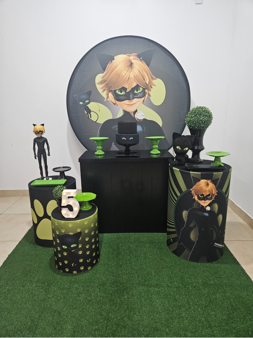 Kit Festa Facil M - Cat Noir - DecorFest