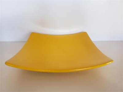 Prato Quadrado Amarelo - Louça - DecorFest