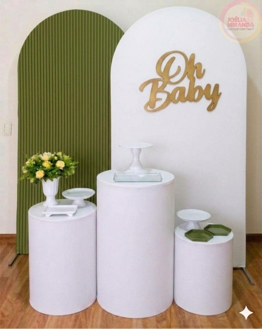 C000077 - Coleção Harmonia - Verde Oliva Com Branco - JoéliaMirandaDecora
