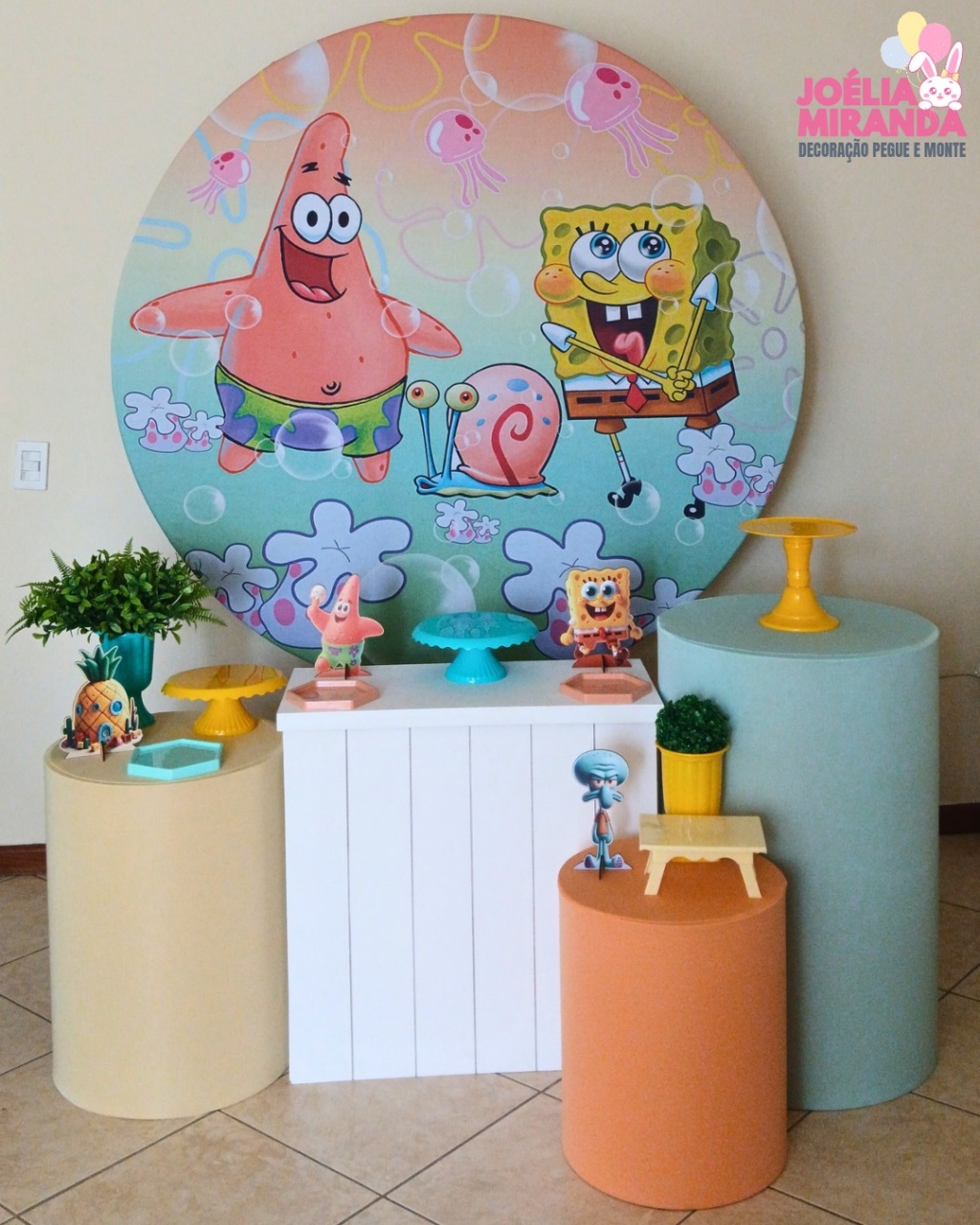 G0015-0117 -2 - Kit Ouro Bob Esponja - JoéliaMirandaDecora