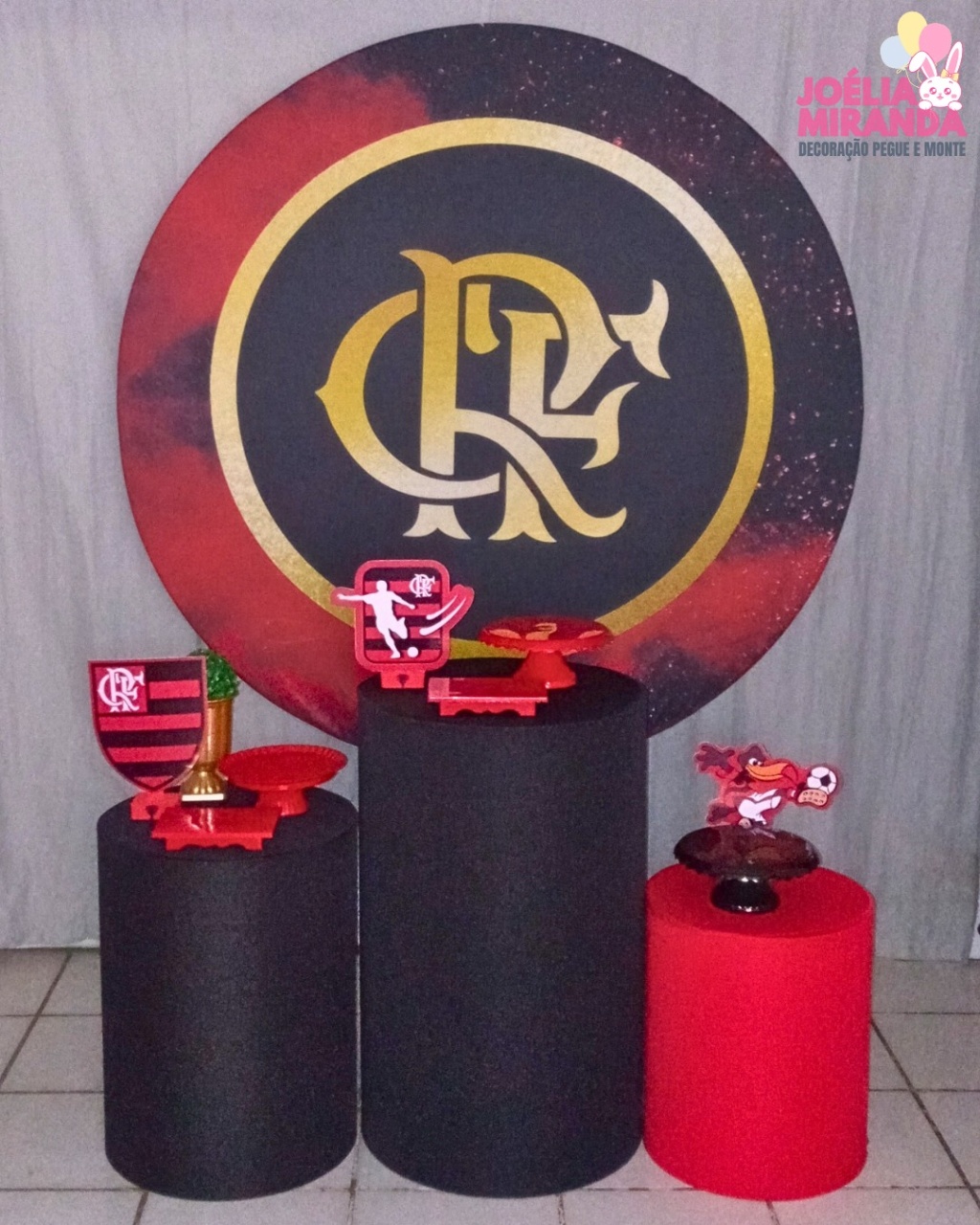 G0014-0108 -1 - Kit Prata Flamengo - JoéliaMirandaDecora
