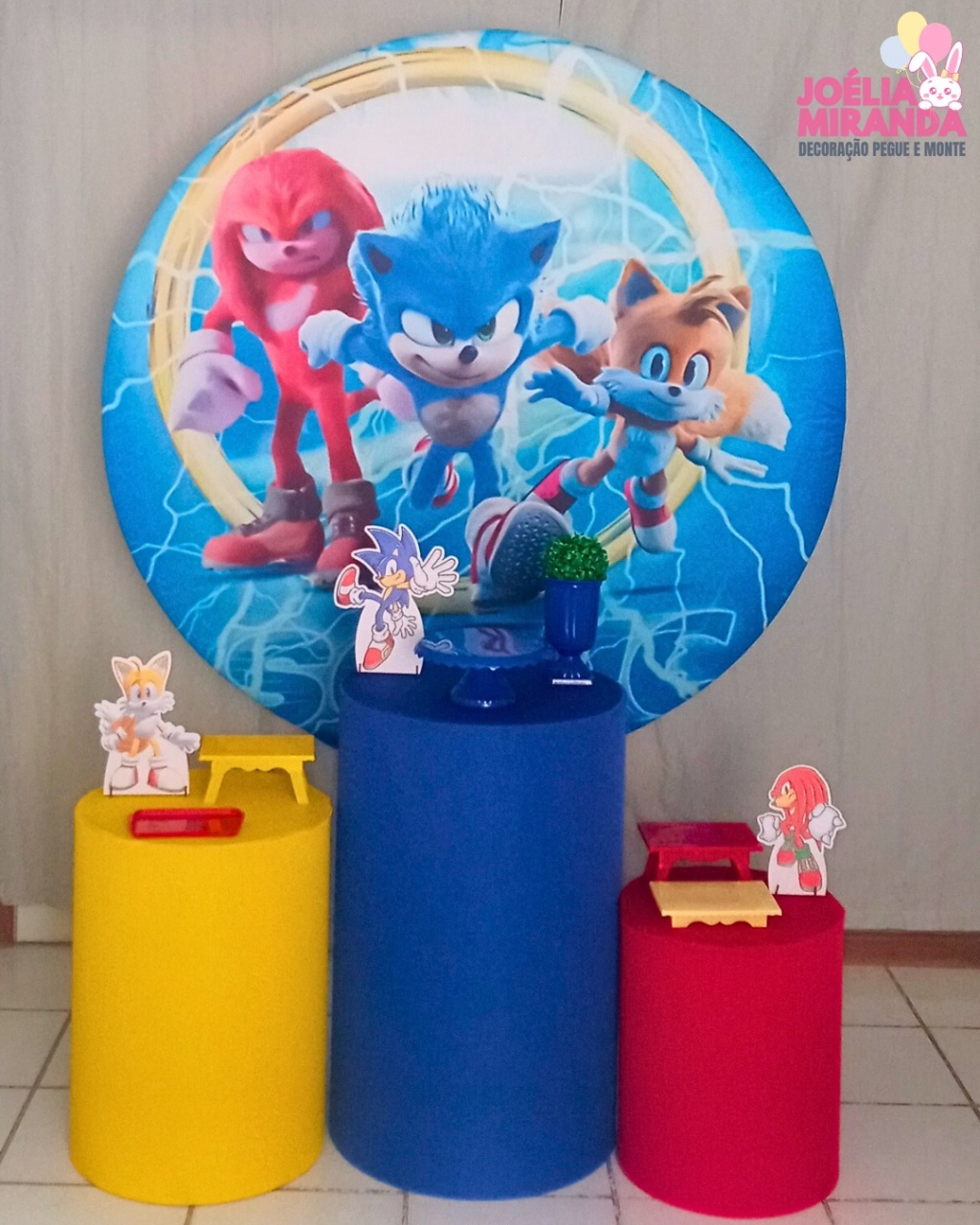 G0009-0070-1 - Kit Prata Sonic E Amigos - JoéliaMirandaDecora