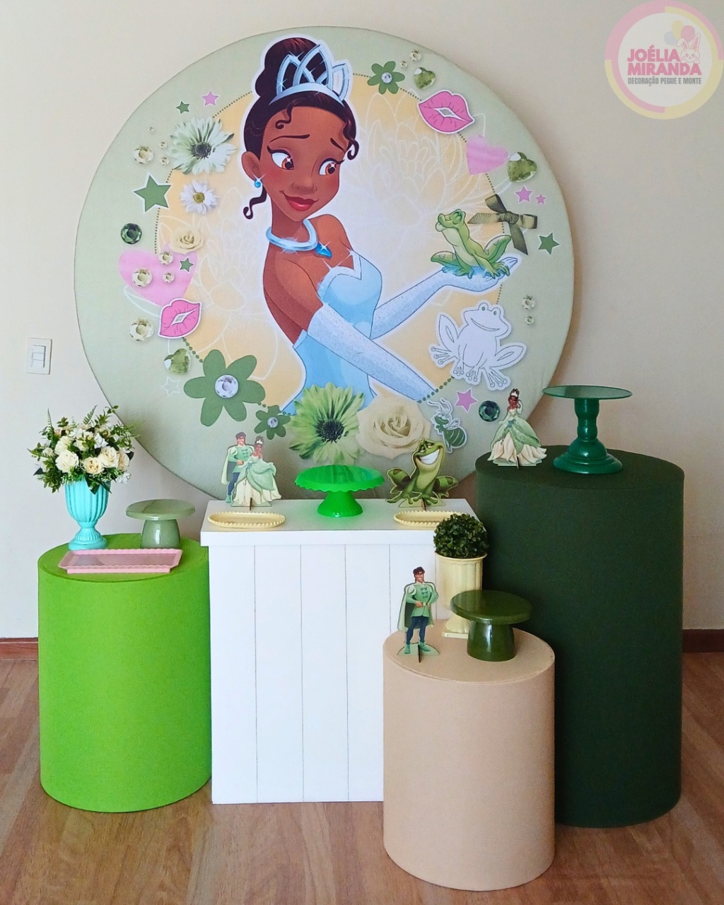 Kit Ouro Princesa Tiana  - JoéliaMirandaDecora