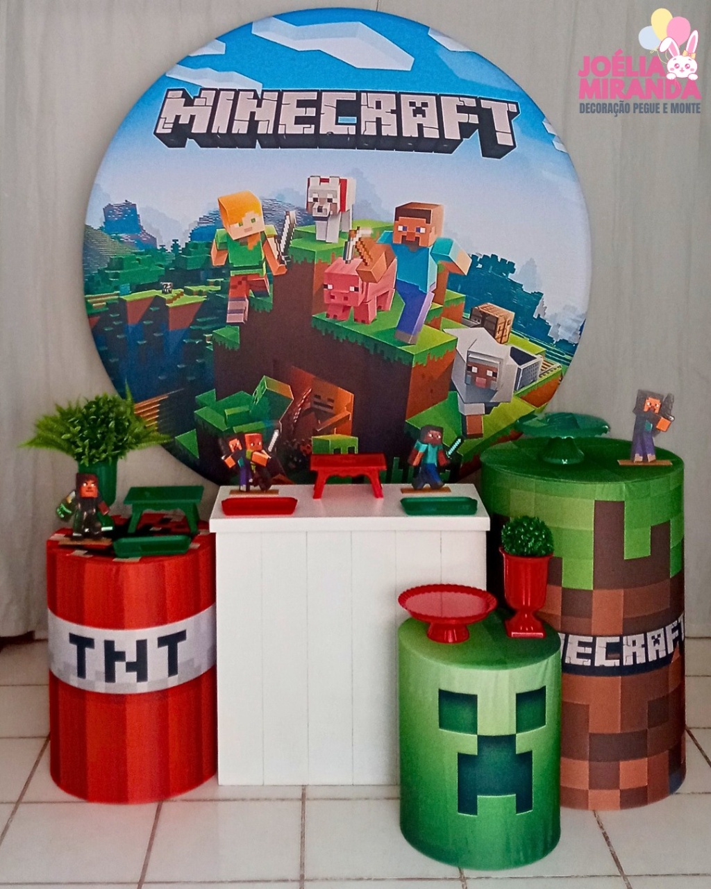 K0017 - 1 - Kit Ouro Minecraft  - JoéliaMirandaDecora