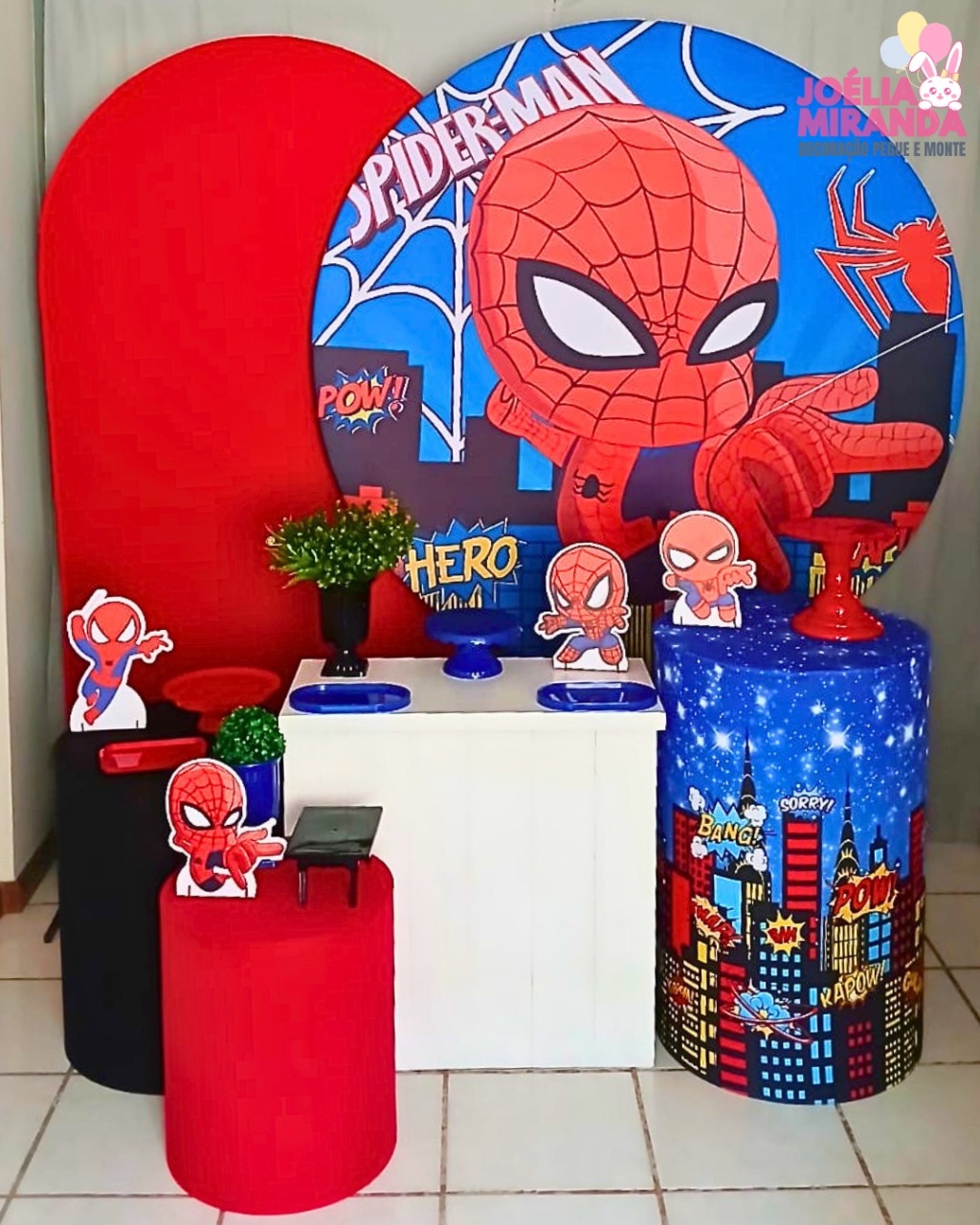 G0003-0023-2 - Kit Diamante Homem Aranha - Cute - JoéliaMirandaDecora