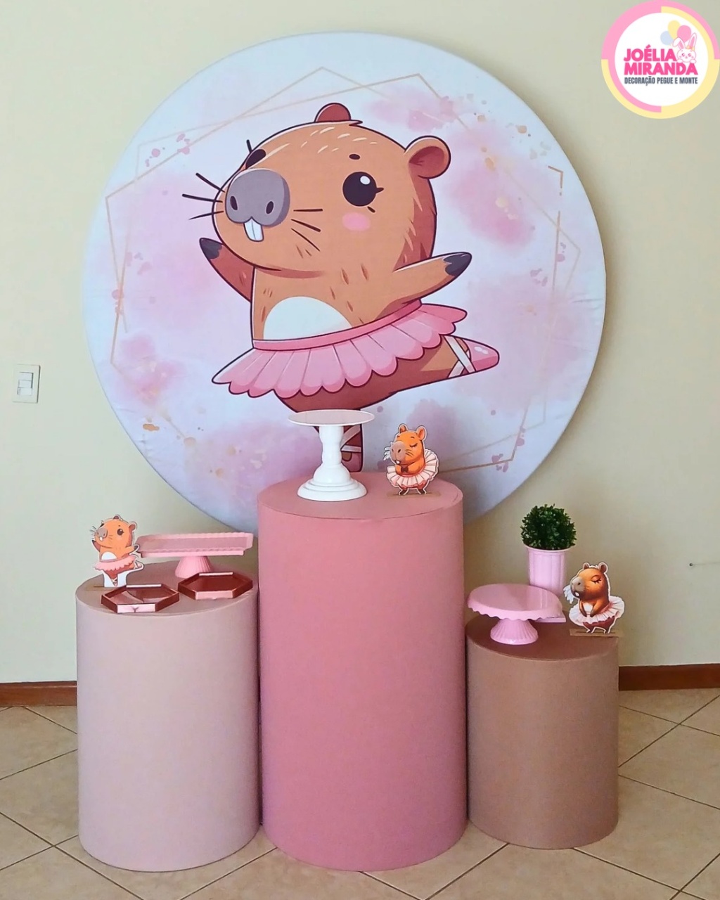 G0011-0080-1 - Kit Prata Capivara Bailarina - JoéliaMirandaDecora