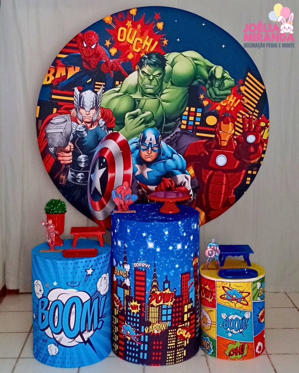 G0010-0075 -1 - Kit Prata Vingadores / Heróis - JoéliaMirandaDecora