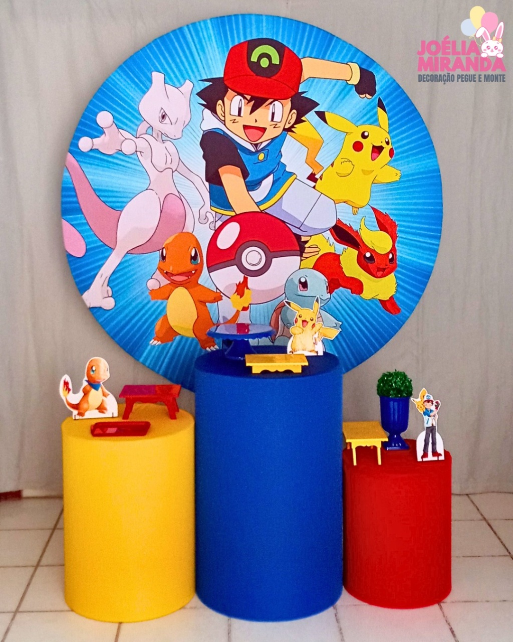 G0004-0030 -1- Kit Prata Pokemon - JoéliaMirandaDecora