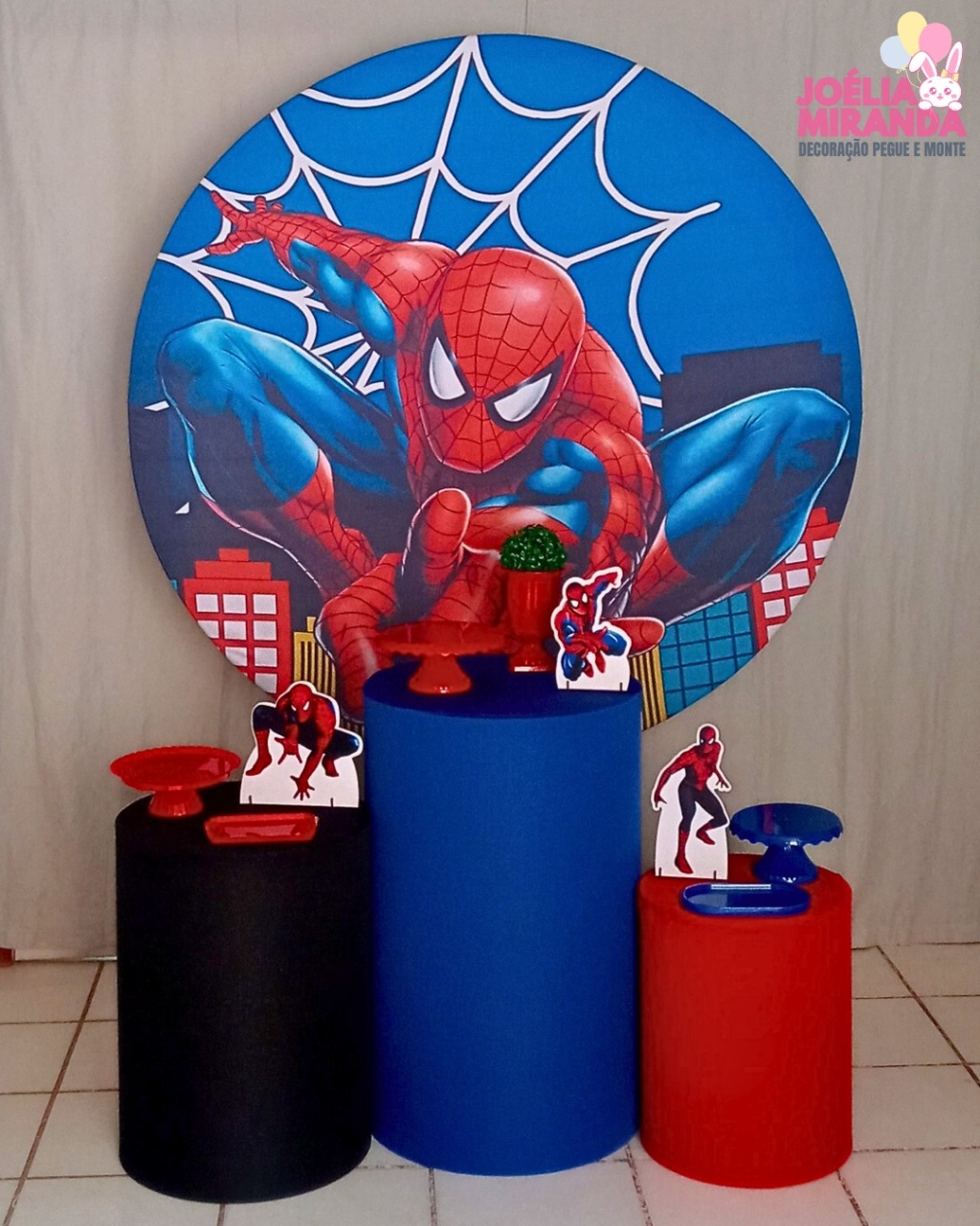 G0003-0022-3 - Kit Prata Homem Aranha - JoéliaMirandaDecora