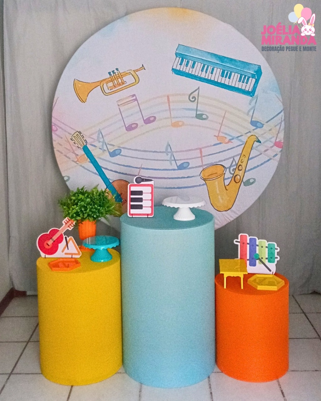 G0013 - 103-1 - Kit Prata Instrumentos Musicais - JoéliaMirandaDecora