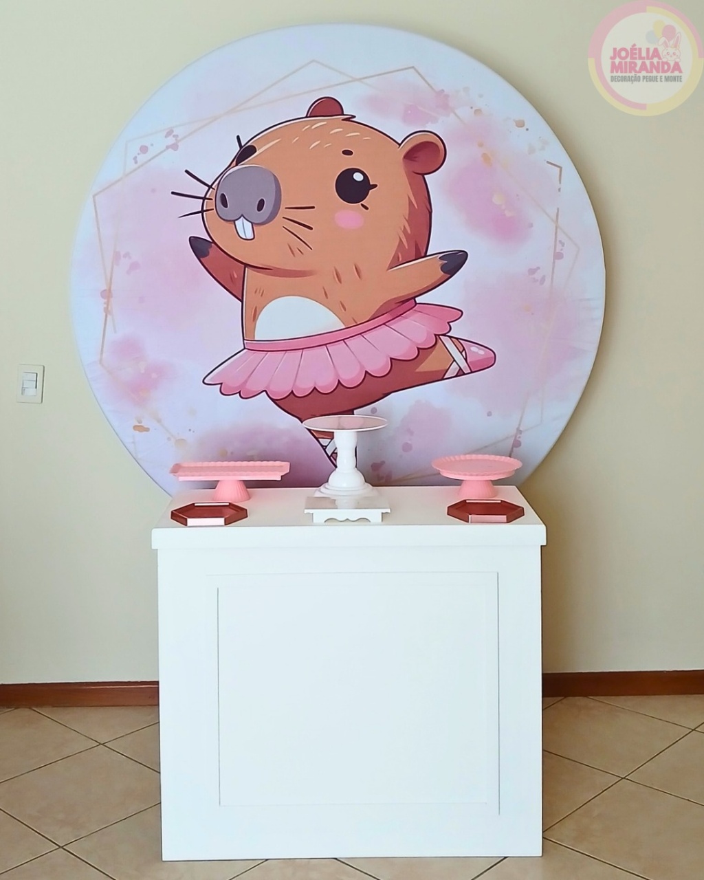 G0011-0080 - Kit Essencial Capivara Bailarina - JoéliaMirandaDecora
